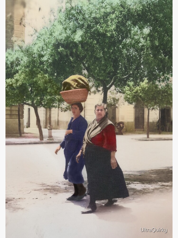 Thumbnail 3 of 3, Canvas Print, Italy, San Severo. Two Women Walking, 1944. designed and sold by UltraQuirky.