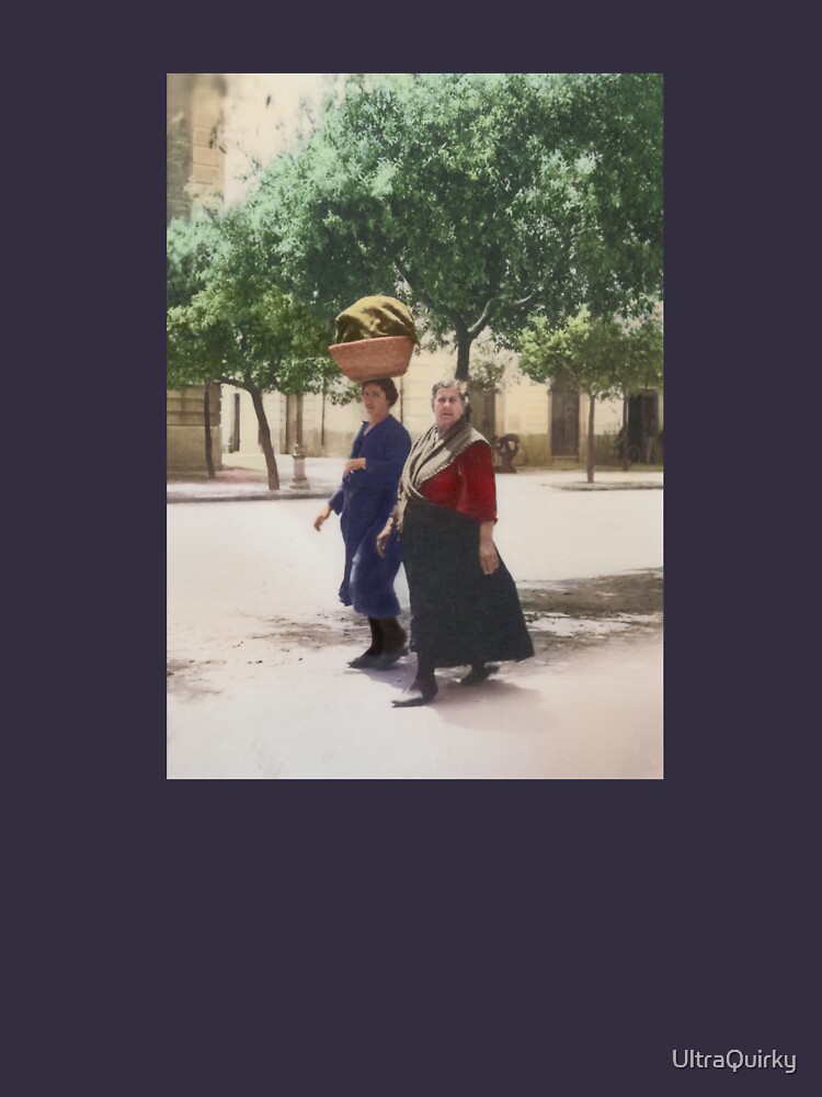 Italy, San Severo. Two Women Walking, 1944. by UltraQuirky