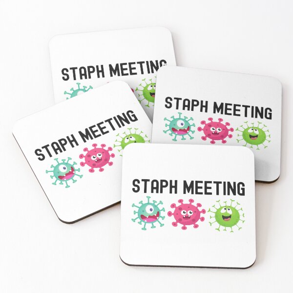 Item preview, Staph Meeting - Microbiology, Germs, Microbiologist, Microbiome, Funny Science, PCR, Funny Laboratory, STEM, Molecular Biology, Biochem, Cellular Biology designed and sold by jadedscientist.