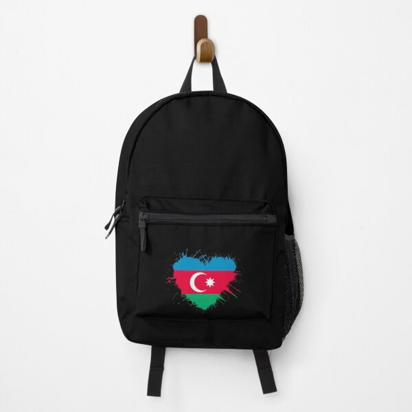 Item preview, Azerbaijan Heart Flag designed and sold by 1681830934131.