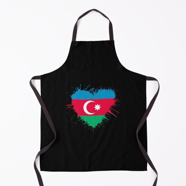 Item preview, Azerbaijan Heart Flag designed and sold by 1681830934131.