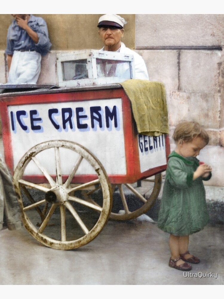 Italy, San Severo. Ice Cream Cart, 1944. by UltraQuirky