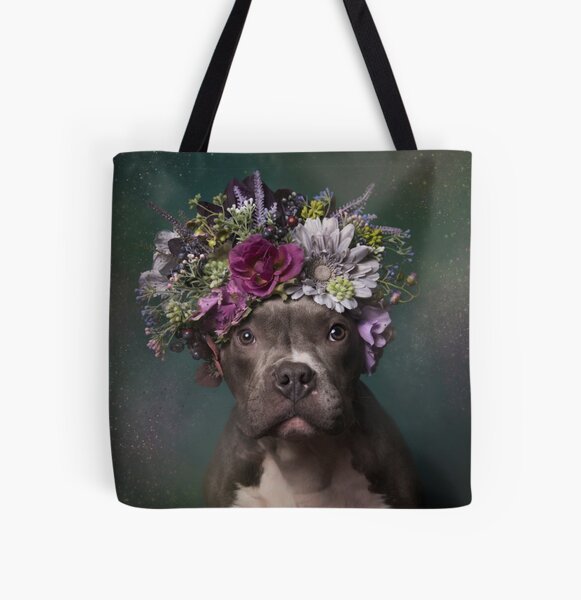 Flower Power, Tater Tot All Over Print Tote Bag