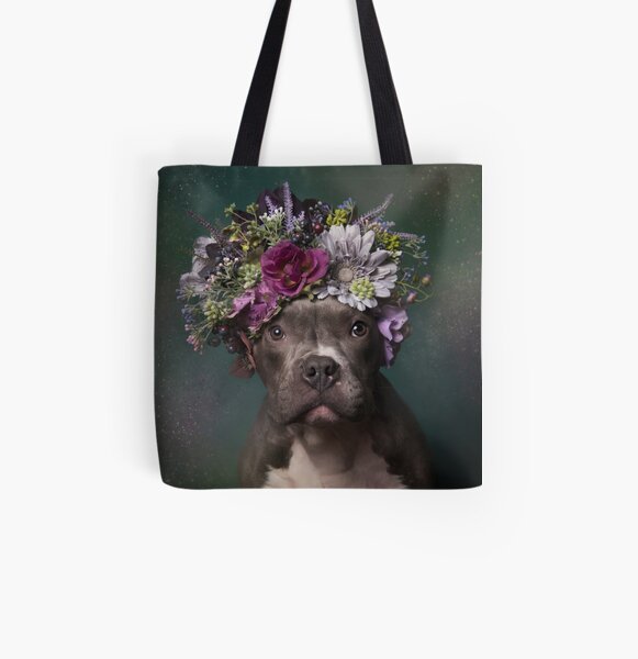 Flower Power, Tater Tot All Over Print Tote Bag