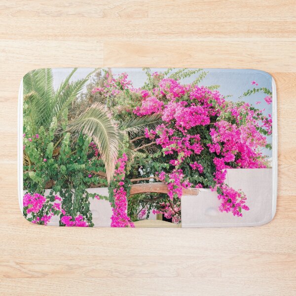 Item preview, Milos 0003: Bougainvillea and yellow door, Pollonia, Milos, Greece designed and sold by Laura de Roeck.