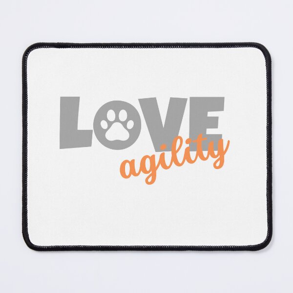 Item preview, Love agility in gray and orange designed and sold by PausePapote.