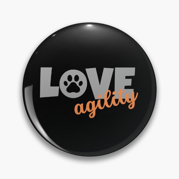 Item preview, Love agility in gray and orange designed and sold by PausePapote.