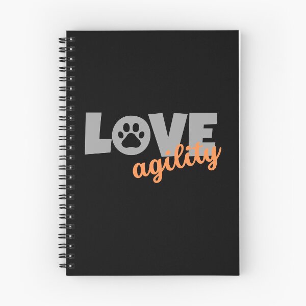 Item preview, Love agility in gray and orange designed and sold by PausePapote.
