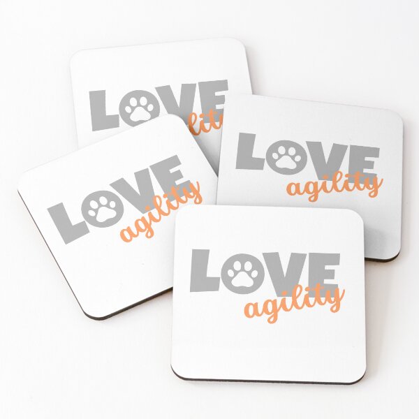 Item preview, Love agility in gray and orange designed and sold by PausePapote.