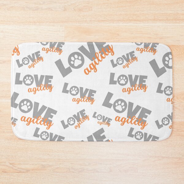 Item preview, Love agility in gray and orange designed and sold by PausePapote.