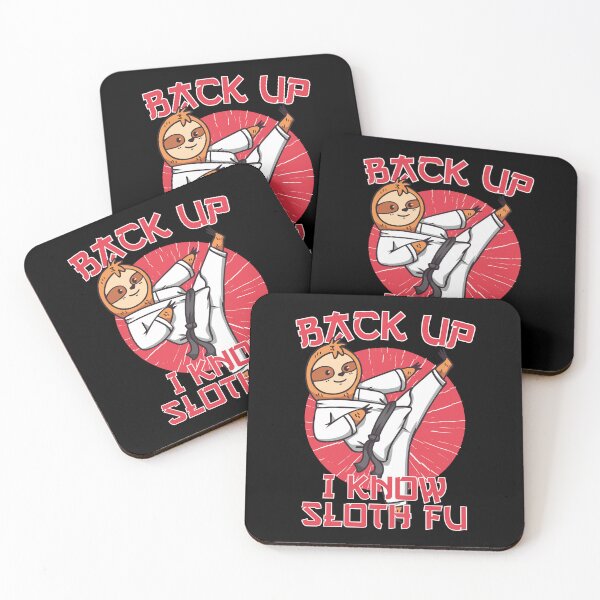 Item preview, Funny Sloth Ninja "Back Up I Know Sloth Fu" Ninja Sloth designed and sold by Designs-By-Zar.