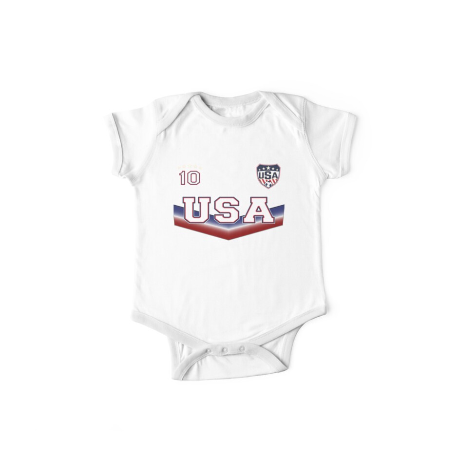 Future Soccer Player USA Baby Bodysuit One Piece