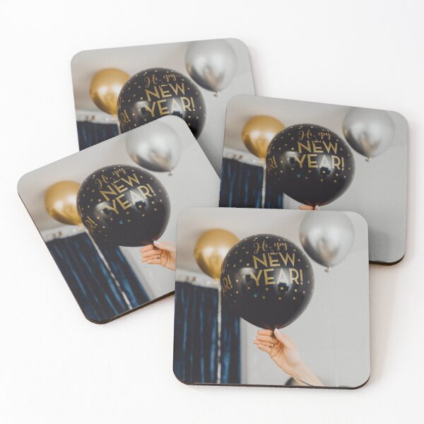 Item preview, ' With Black Baloon New Year Celebration ' Design Is Designed By Harshly For All Redbubble Users  designed and sold by Harshly.