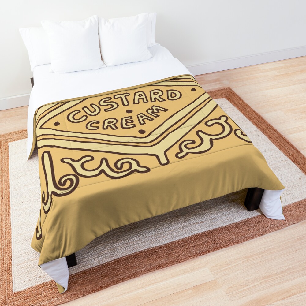 Custard Cream British Biscuit Comforter