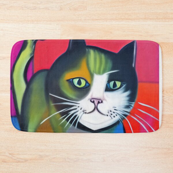 Item preview, Funny colorful cat designed and sold by Travelways.