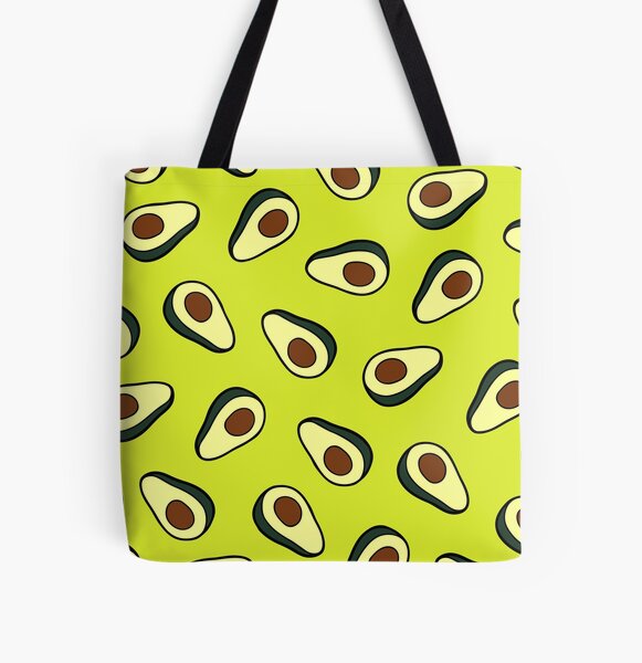 Avocado Pattern All Over Print Tote Bag