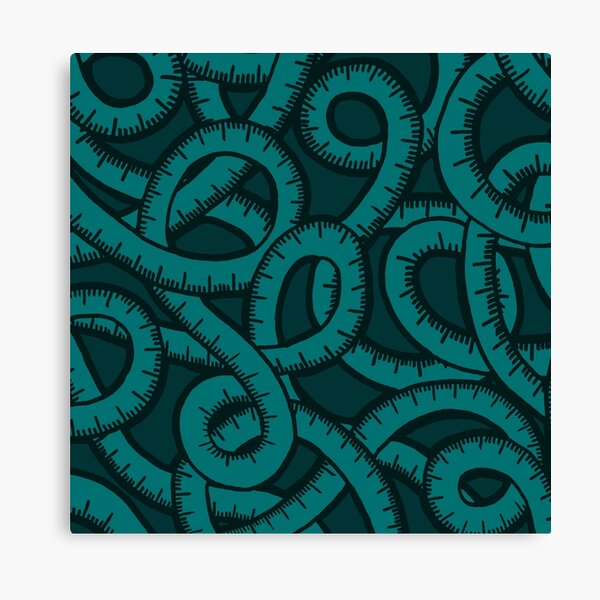 Measuring Tape Pattern Canvas Print