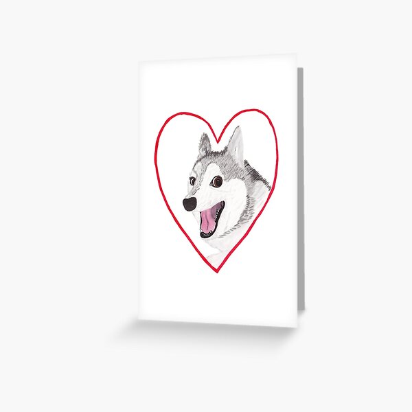 Love Dog Greeting Card
