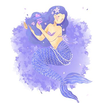 Artwork thumbnail, Melody the mermaid with a comb by Passion Sirène Julie