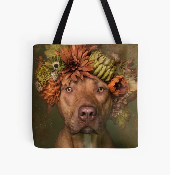 Flower Power, Finn All Over Print Tote Bag