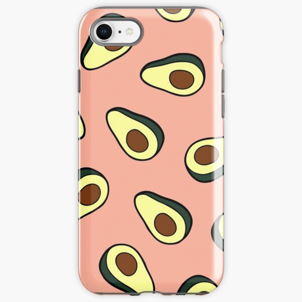 Avocado Pattern in Pink iPhone Tough Case