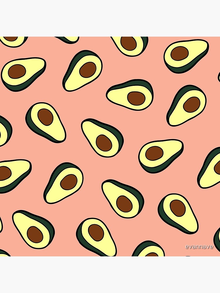 Avocado Pattern in Pink by evannave