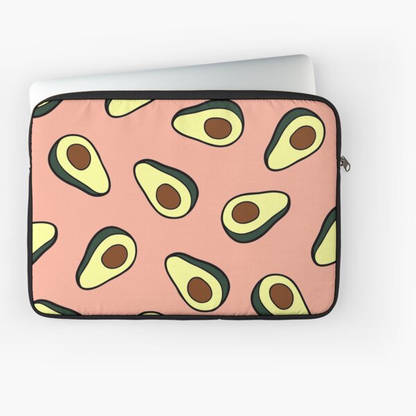 Avocado Pattern in Pink Laptop Sleeve