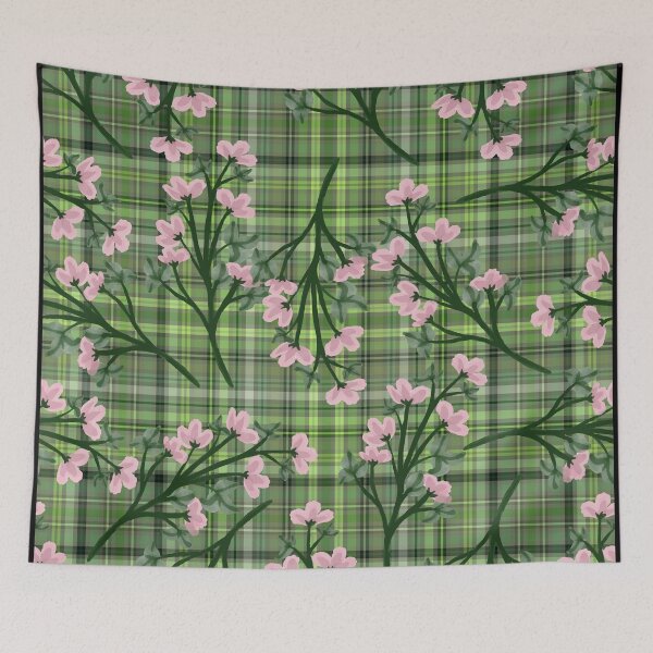 Item preview, Floral Plaid AOP designed and sold by VirtualFaries.