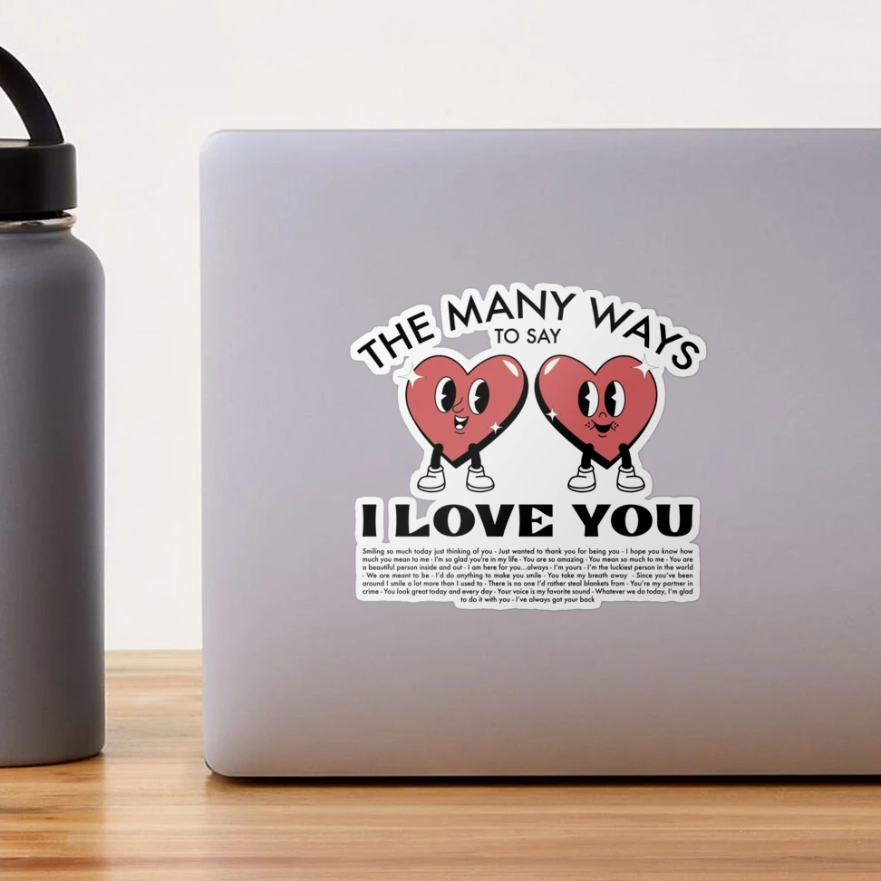 The many ways to say I Love You Aesthetic Valentines Graphic | Greeting Card