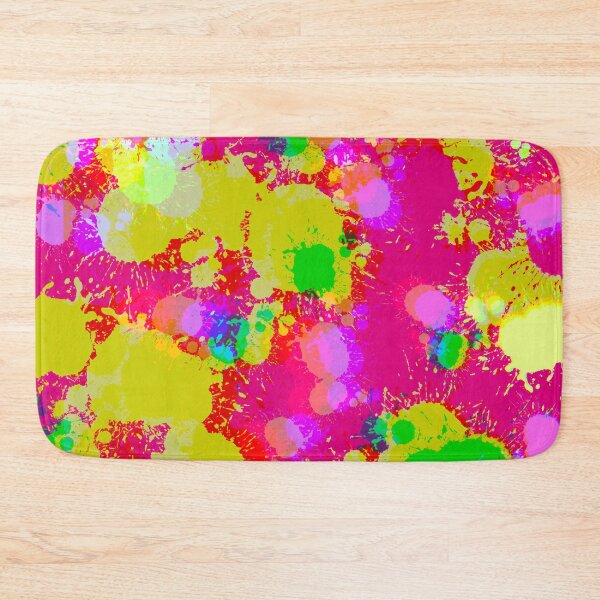 Item preview, Multicolor and Pink Splashes of Paint Pattern Design  designed and sold by theprintedclub.