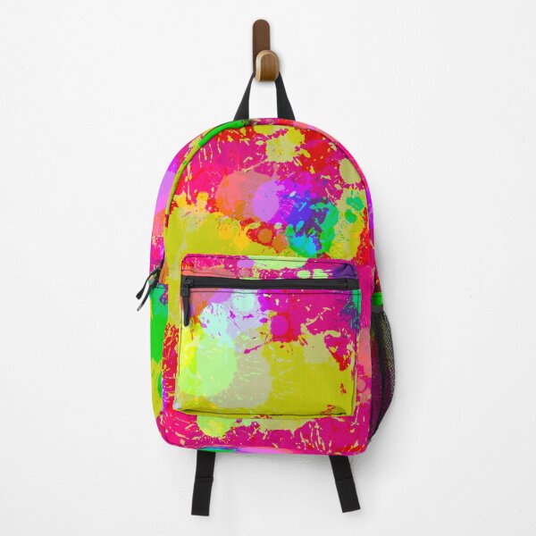 Item preview, Multicolor and Pink Splashes of Paint Pattern Design designed and sold by theprintedclub.
