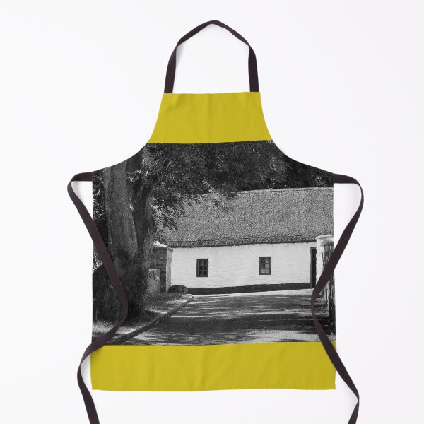 Item preview, Sun Dappled Lane Thatched Cottage bw Northern Ireland designed and sold by eddiebarronshop.