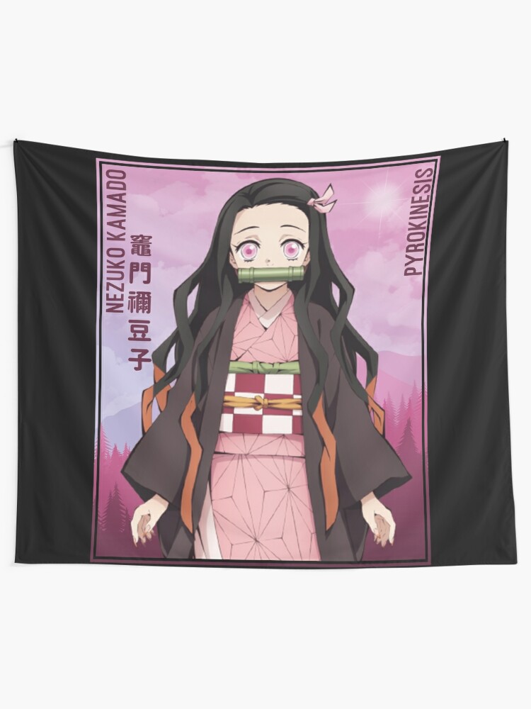 Nezuko Kamado 竈門 禰豆子 Demon Slayer Kimetsu No Yaiba Tapestry For Sale By B Love Redbubble 2540