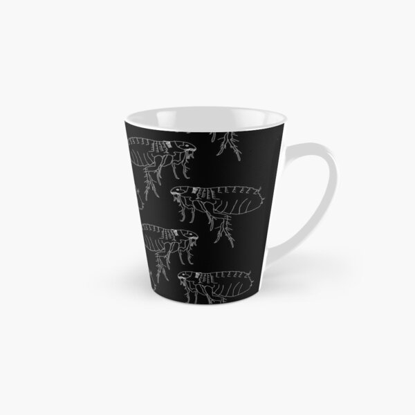 Vista previa del artículo con la obra «Pulgas - blanco sobre negro», diseñado y vendido por xtie.