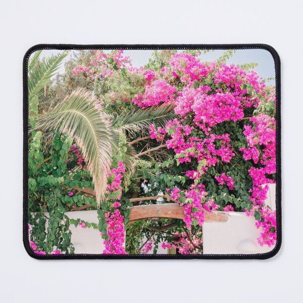 Item preview, Milos 0003: Bougainvillea and yellow door, Pollonia, Milos, Greece designed and sold by Laura de Roeck.