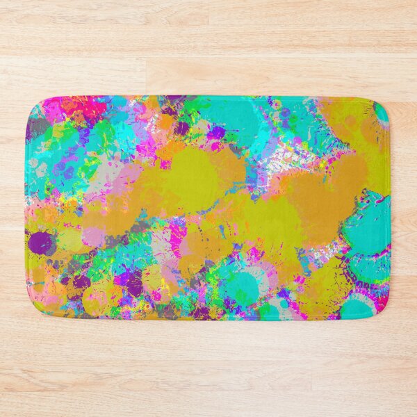 Item preview, Multicolor and Blue and Yellow Splashes of Paint Pattern Design  designed and sold by theprintedclub.