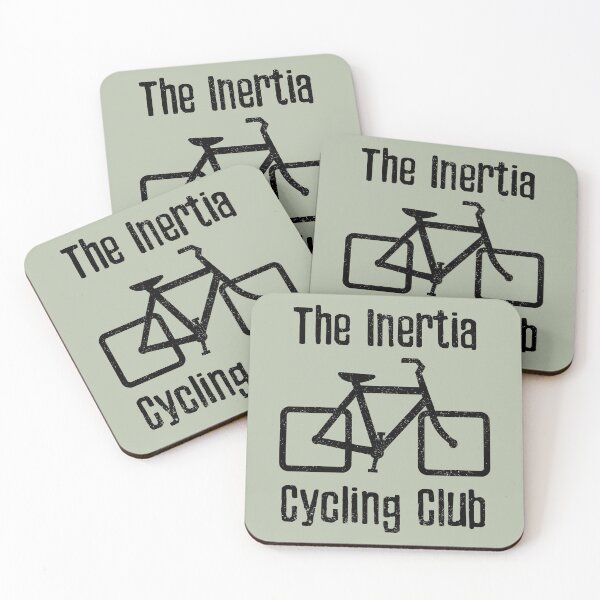 Item preview, The Inertia Cycling Club (black) designed and sold by SolidEarthArt.