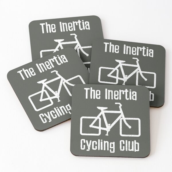 Item preview, The Inertia Cycling Club (white) designed and sold by SolidEarthArt.