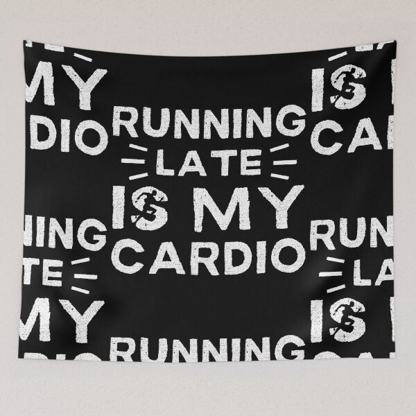 Item preview, Running Late Is My Cardio Male Jogger designed and sold by to-esu.