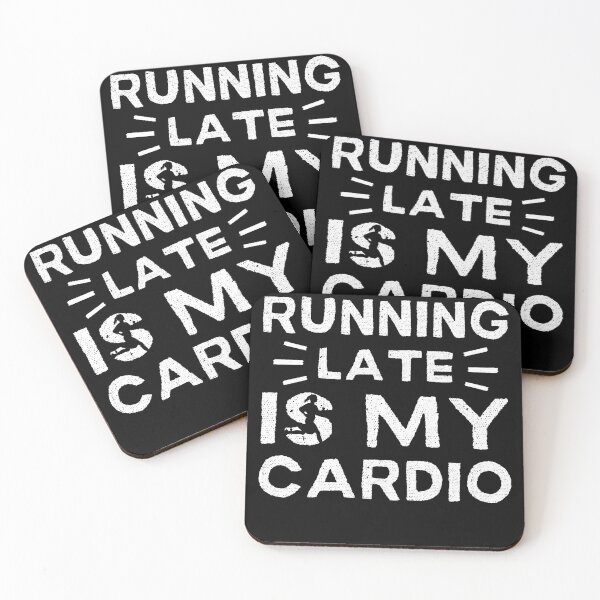Item preview, Running Late Is My Cardio Female Jogger designed and sold by to-esu.