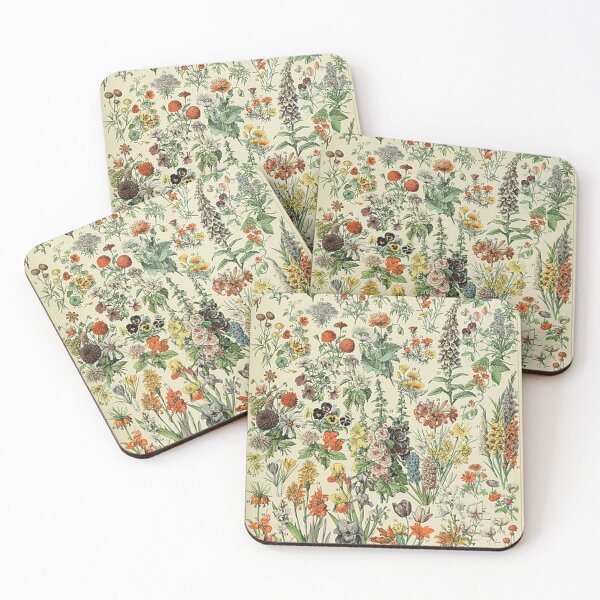 Item preview,  Fleurs (Flowers) by Adolphe Millot designed and sold by tomorrowsart.