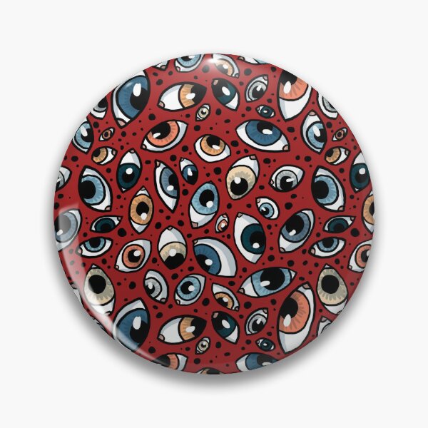 Aperçu de l'œuvre Conception de motif de surface des yeux effrayants créée et vendue par Cauliflander.