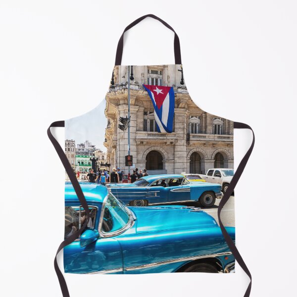 Item preview, Blue Cars In Havana And Cuban Flag designed and sold by Paul Thompson Photography.