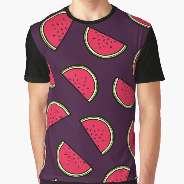 Watermelon Pattern Graphic T-Shirt
