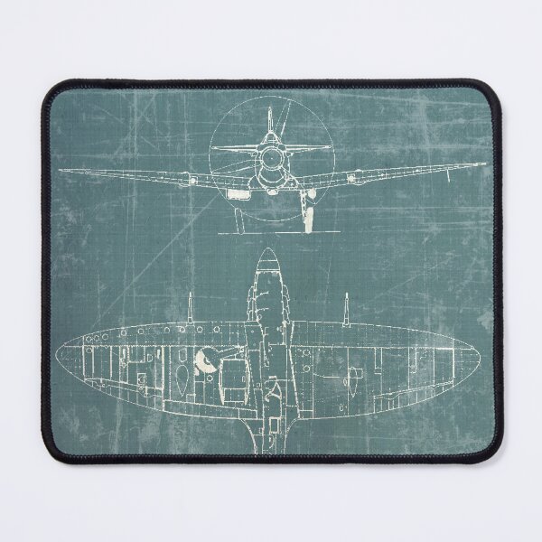 Item preview, Spitfire Mk.Vb Blueprint [Poster Option Available] designed and sold by MW-Official.