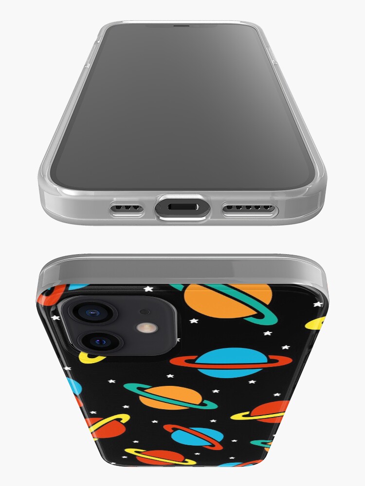 Alternate view of Space Planets Pattern iPhone Case & Cover