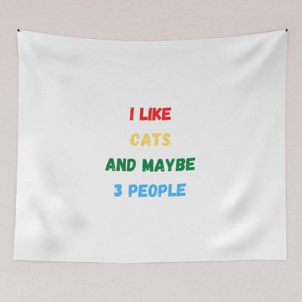 Item preview, I like cats and maybe 3 people designed and sold by Design Kingdom.