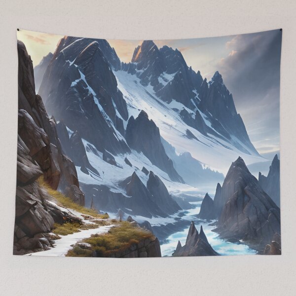 Item preview, Treacherous Mountain Pass designed and sold by Ellen Davis.