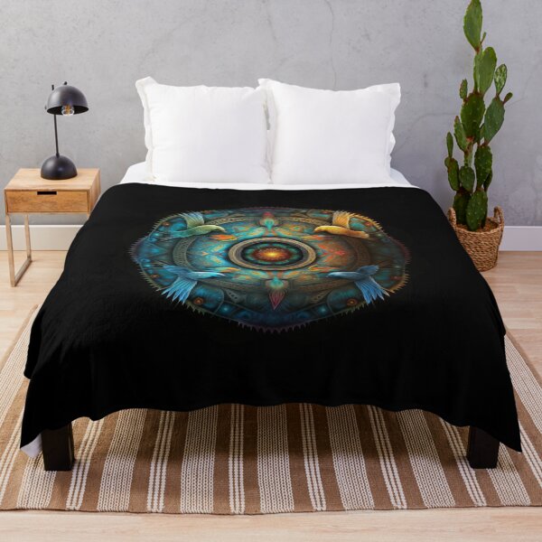 Item preview, Pattern of birds animal insects fish flower solar system mysterious universe designed and sold by GorinART.