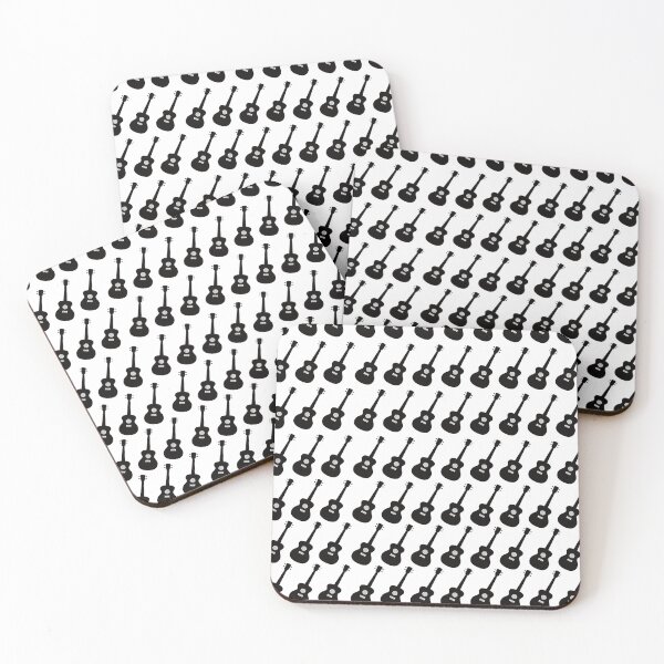 Item preview, Guitar pattern black designed and sold by DanceDeck.